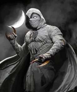 Marvel Moon Knight paint by number
