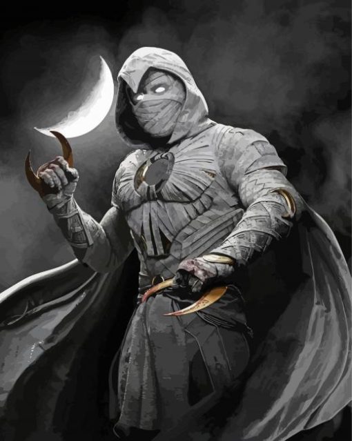 Marvel Moon Knight paint by number