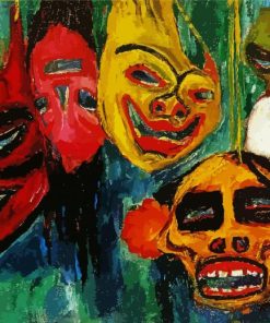 Mask Still Life Nolde paint by number