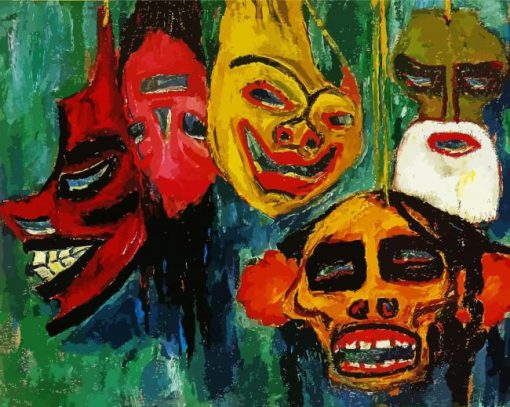 Mask Still Life Nolde paint by number