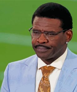 Michael Irvin Sports Commentator paint by number