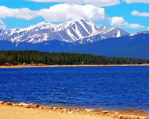 Mount Elbert Colorado Mountain paint by number