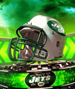 NY Jets Helmet paint by number
