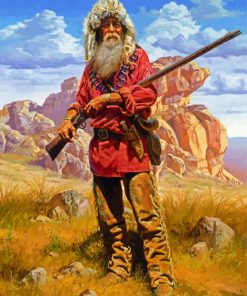 Native Mountain Man paint by number