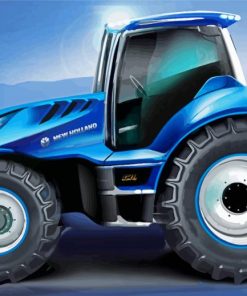 New Holland Tractor paint by number
