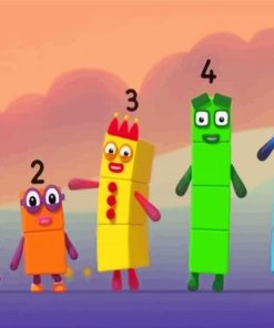 Numberblocks Characters paint by number