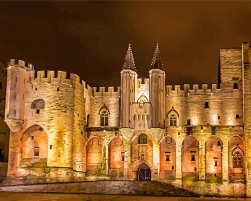 Palais Des Papes Avignon France paint by number