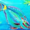 Parrot Fish Art paint by number