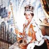 Queen Elizabeth With The Coronation Crown paint by number