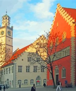 Ravensburg City Buildings paint by number