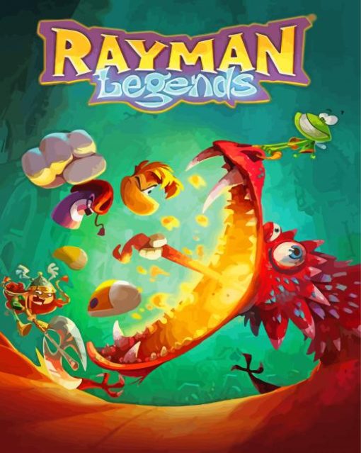 Rayman Legends Game Poster paint by number