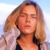 River Phoenix With Long Hair paint by number