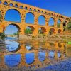 Roman Aqueduct France paint by number