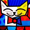 Romero Britto Cat paint by number