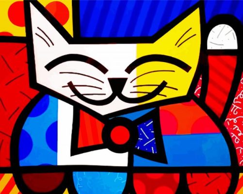 Romero Britto Cat paint by number