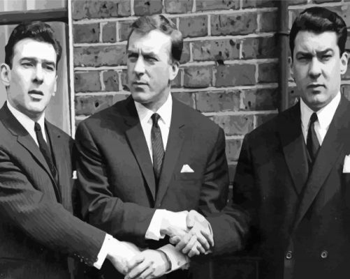 Ronnie And Reggie Kray paint by number