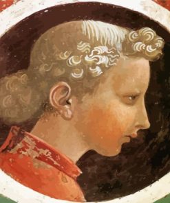Roundel With Head By Paolo Uccello paint by number