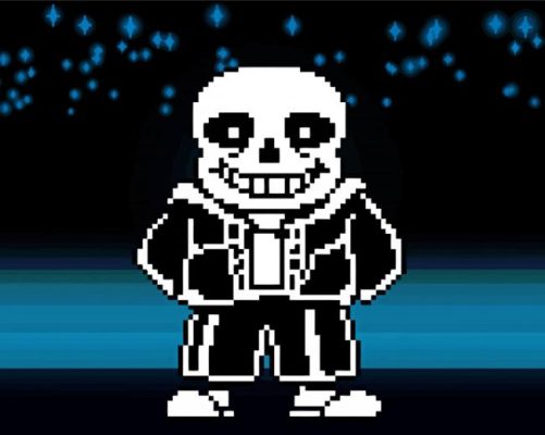 Sans Undertale paint by number