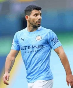 Sergio Aguero Football Player paint by number