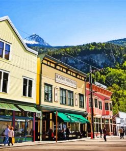 Skagway City paint by number