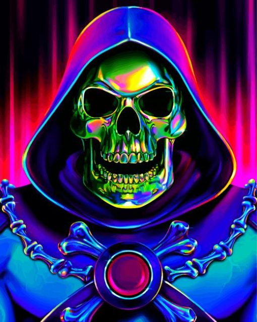 Skeletor He Man paint by number