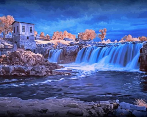 South Dakota Sioux Falls paint by number