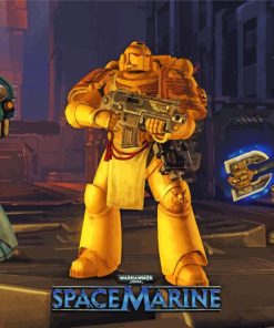 Space Marine Game paint by number