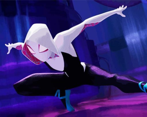 Spider Gwen Stacy Character paint by number