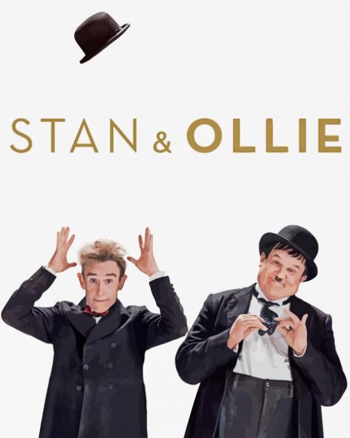 Stan And Ollie Poster paint by number