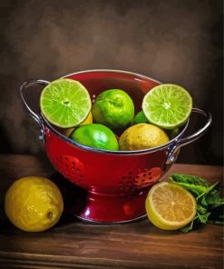 Still Life Lemons And Limes paint by number