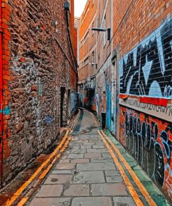 Street Alley paint by number