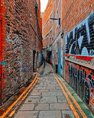 Street Alley paint by number