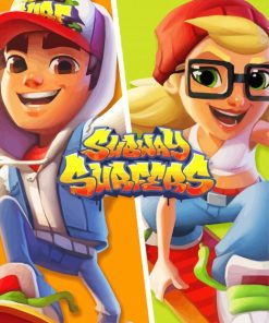 Subway Surfers Game paint by number