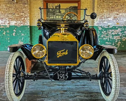 T Model Ford Car paint by number