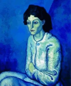 The Blue Woman paint by number