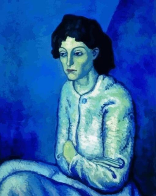 The Blue Woman paint by number