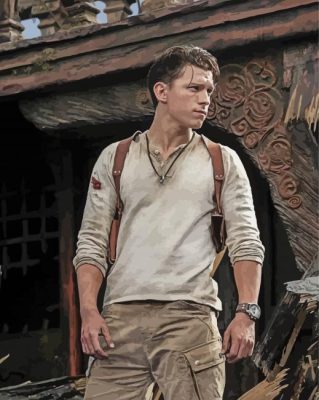 Tom Holland Uncharted paint by number