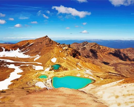Tongariro National Park paint by number