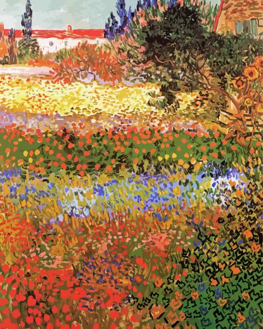 Van Gogh Flowering Garden paint by number