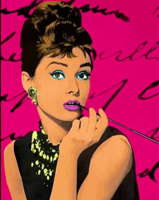 Warhol Audrey Hepburn paint by number