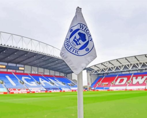 Wigan Athletic Football Club Stadium paint by number