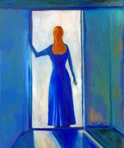 Woman In Doorway Art Paint by number