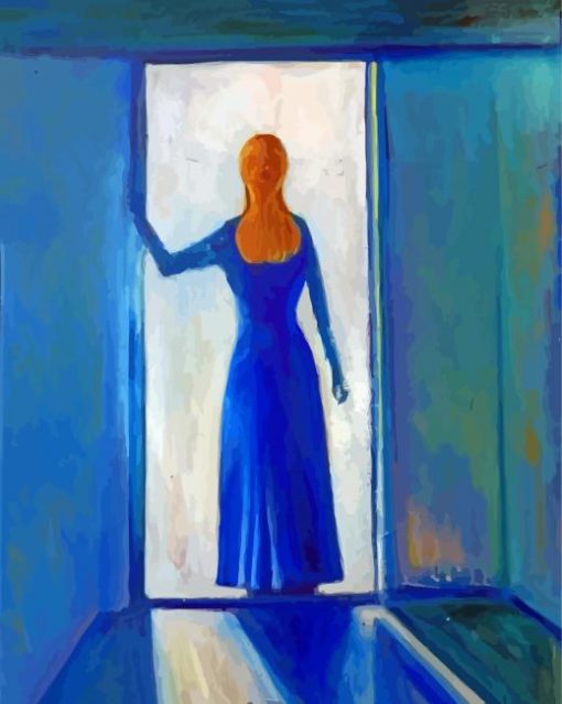 Woman In Doorway Art Paint by number