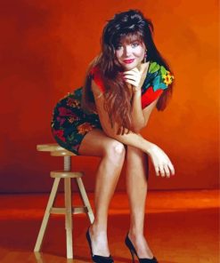Young Tiffani Thiessen paint by number