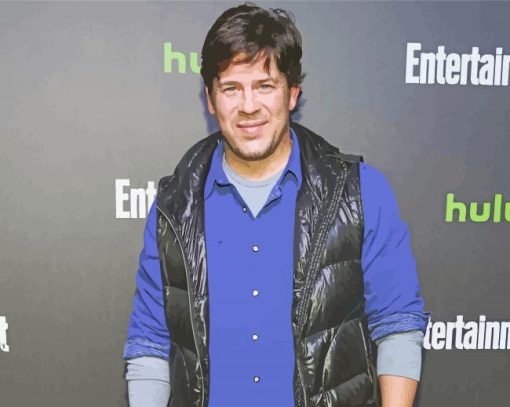 Actor Christian Kane paint by number