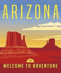 Aesthetic Arizona Poster paint by number