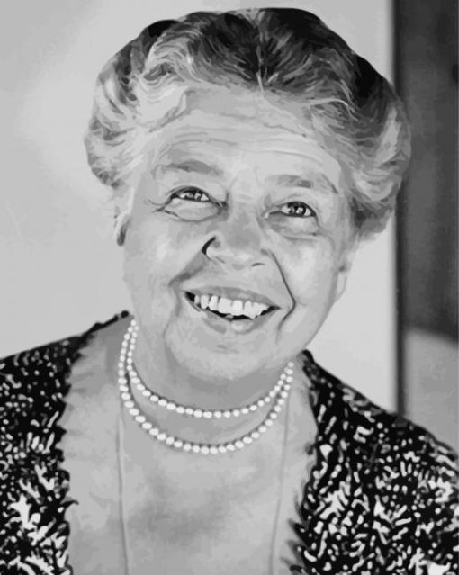 Aesthetic Eleanor Roosevelt paint by number