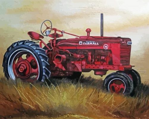 Aesthetic Farmall paint by number