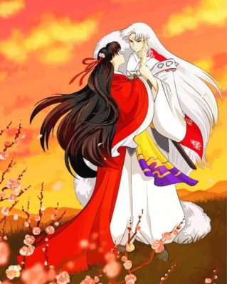 Aesthetic Rin And Sesshomaru paint by number