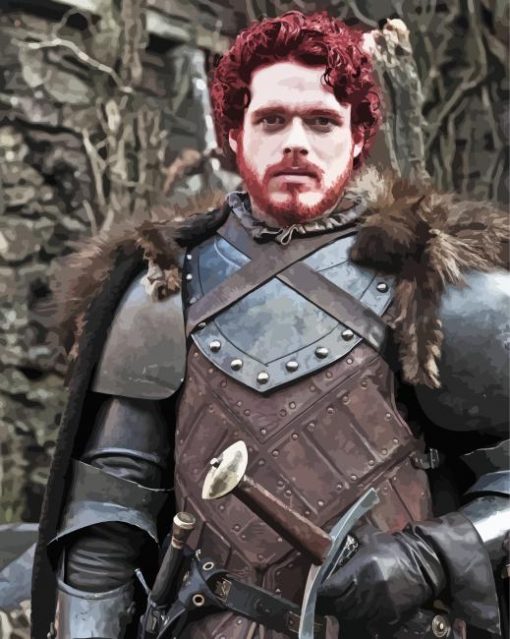 Aesthetic Robb Stark Character paint by number